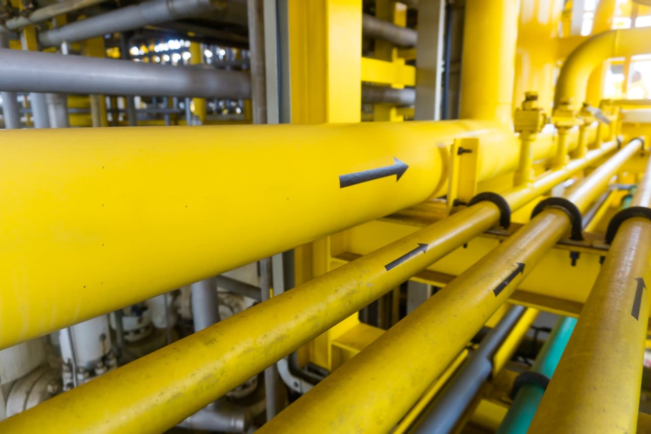 Tubería Sin Costura de acero MMTubería en instalación industrial petrolera 